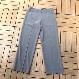 Vintage Giorgio Armani black label gray straight leg pants, Sz 42 shortened